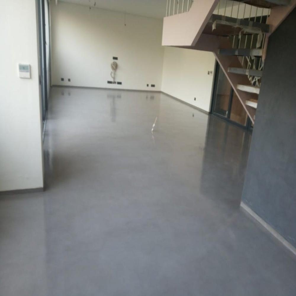 Matte Concrete Flooring For Modern Interiors