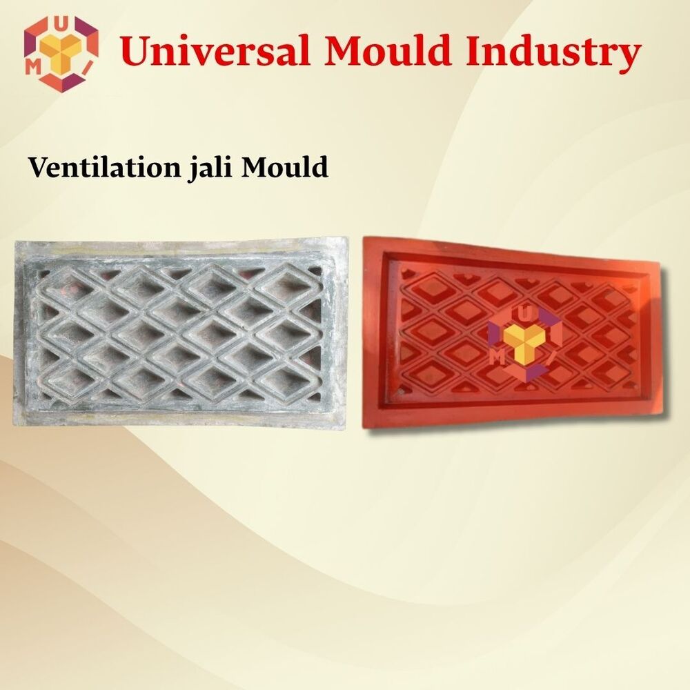Ventilation Jaali Mould - Color: Red