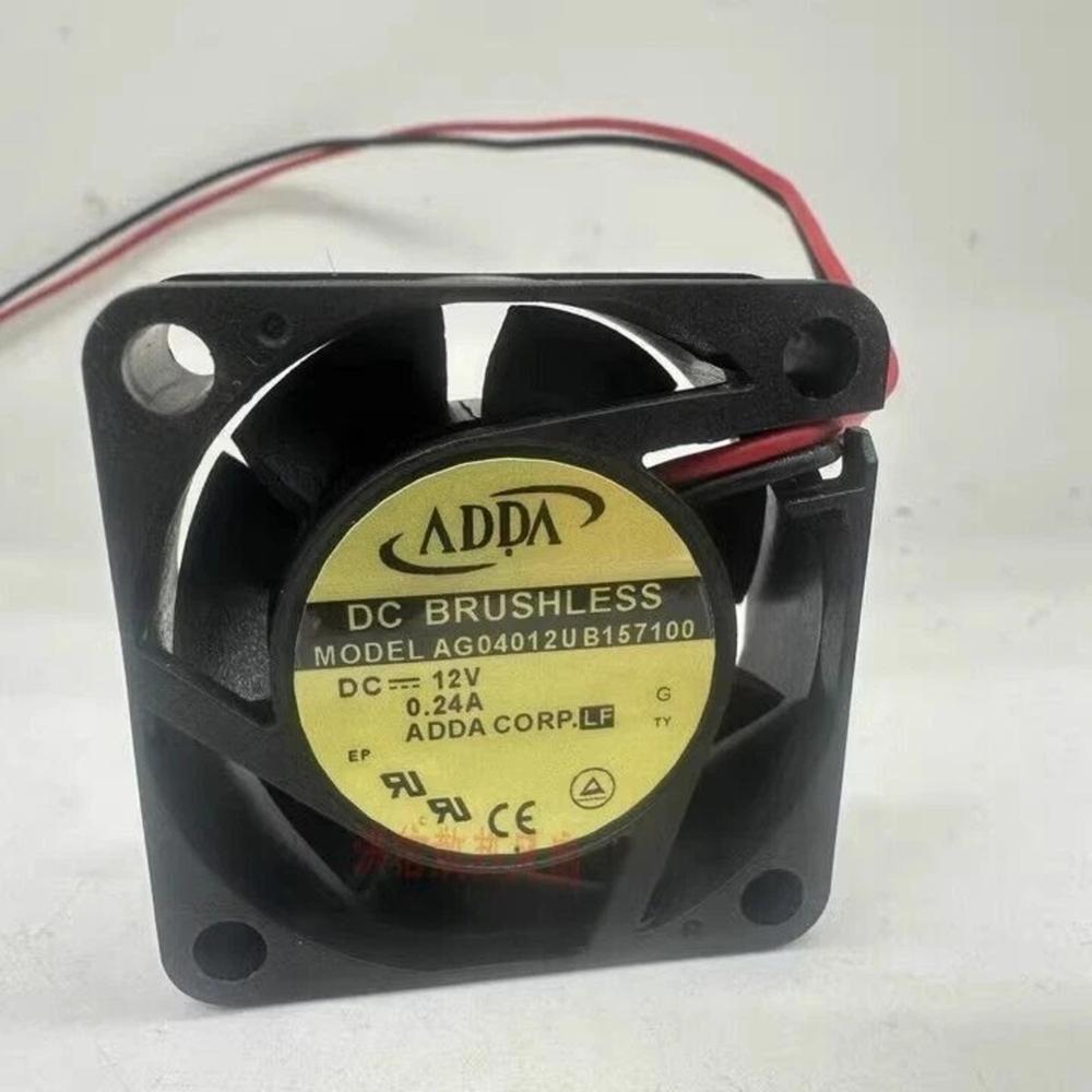 ADDA AG04012UB157100 12V DC 0.24A 4028mm 2-Wire Ball Bearing Industrial Axial Cooling Fan