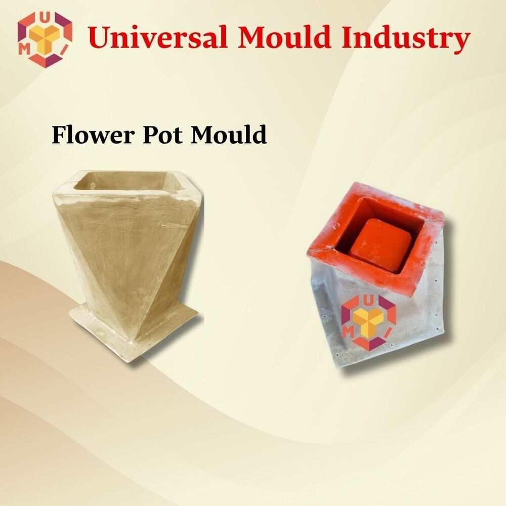 Flower Pot Mould - Color: Red