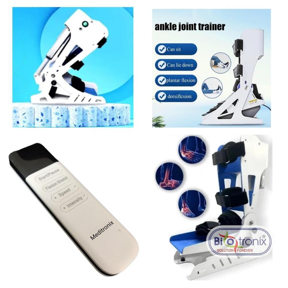 Compact Design Motorized Ankle CPM Rehabilitation Device