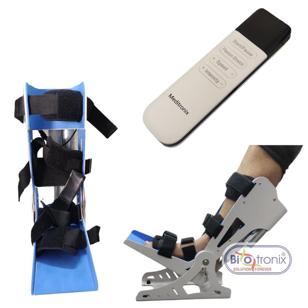 Compact Design Motorized Ankle CPM Rehabilitation Device