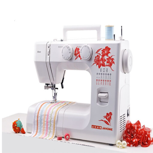 Allure Dlx Sewing Machine - Mild Steel, 15.50x38.80x29.50 Cm, White  Automatic Needle Threading, 13 Built-in Stitches, 9 Applications, Hard Cover Protection