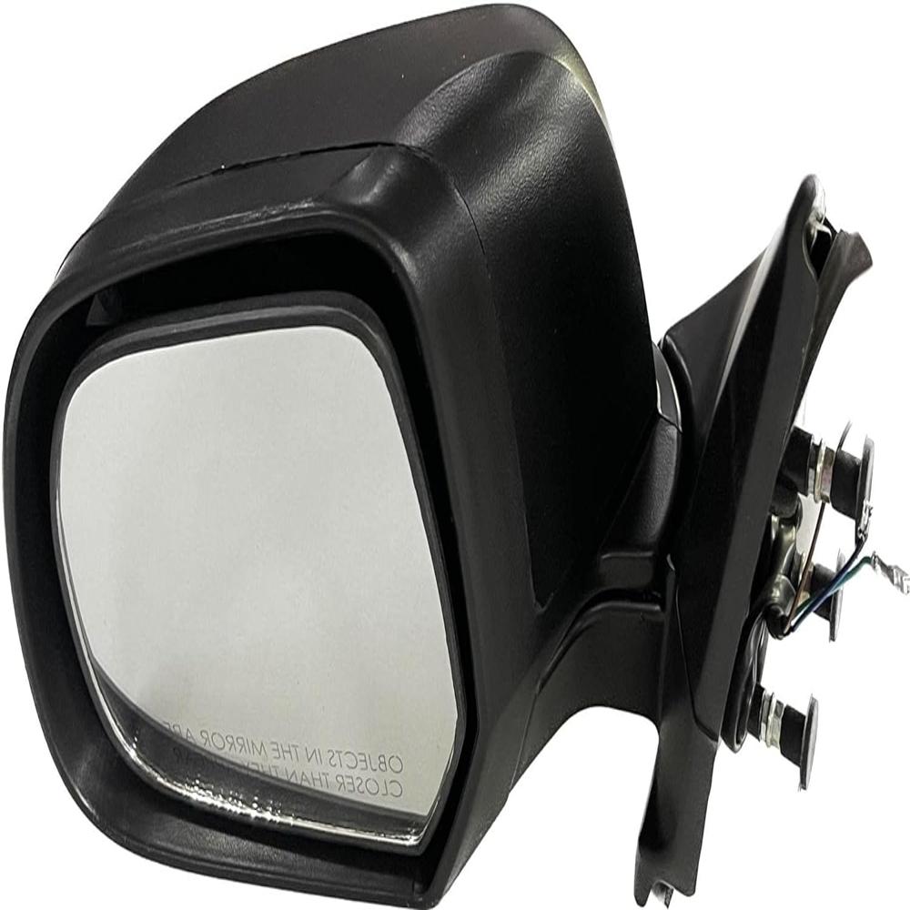 K D Door/Side Mirror for Nissan Sunny/Renault Scala | Motorised | Without indicator (Black)  WITH COUPLER