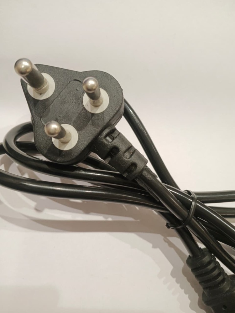 Black 3 Pin Computer Lead - Conductor Material: Ss