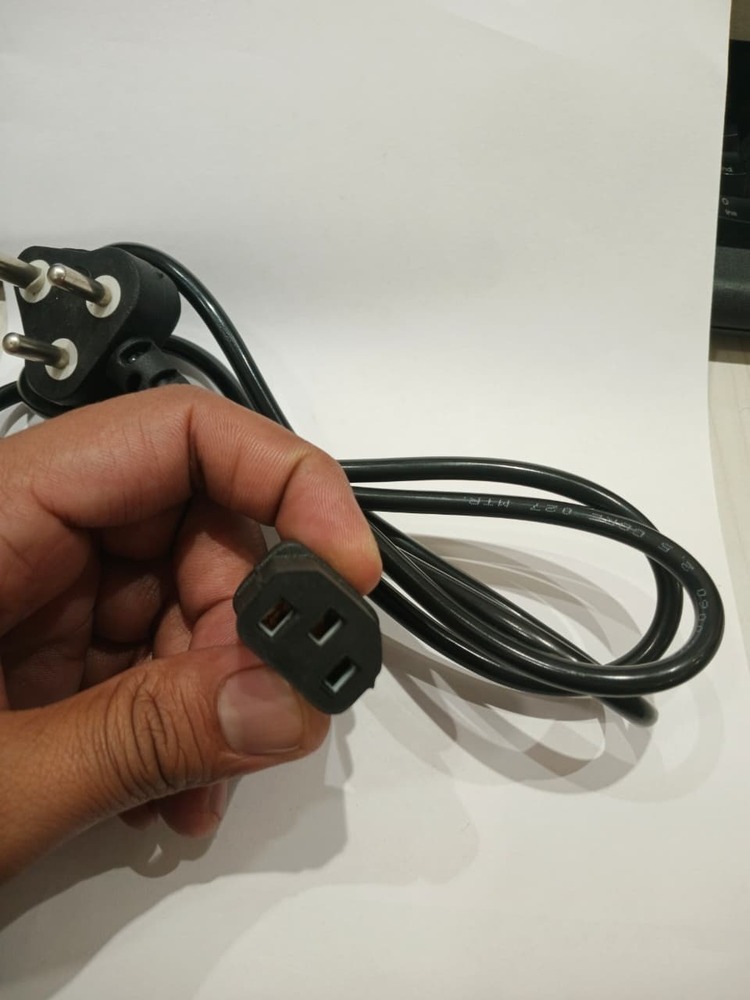 Black 3 Pin Computer Lead - Conductor Material: Ss