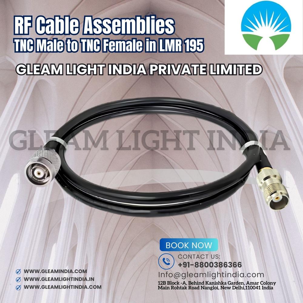 RF Cable Assemblies TNC Male to TNC Female Bulkhead in LMR 195