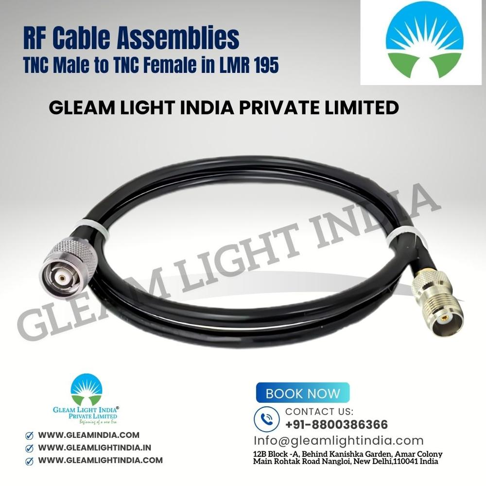 RF Cable Assemblies TNC Male to TNC Female Bulkhead in LMR 195