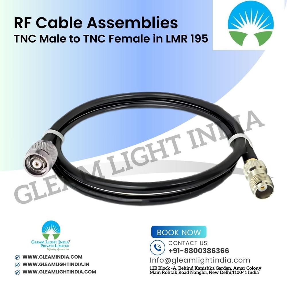 RF Cable Assemblies TNC Male to TNC Female Bulkhead in LMR 195