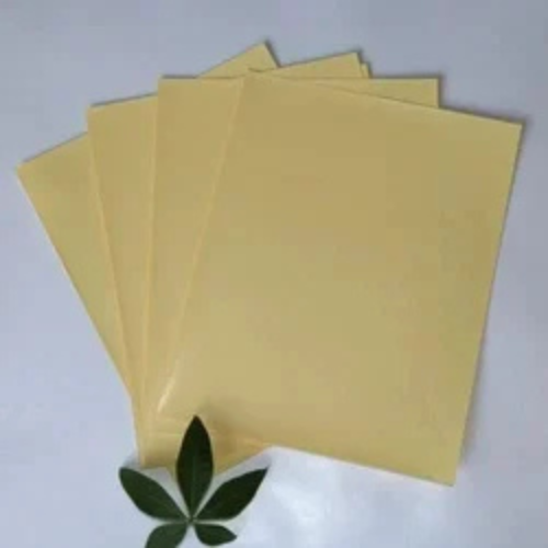 Yellow one side coated paper 120 GSM
