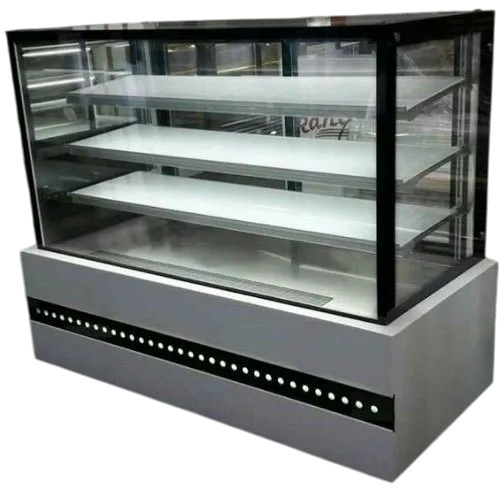 Glass Display Counter - Color: Silver