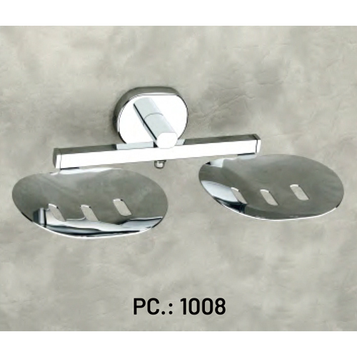 Pc-1008 Double Soap Dish - Color: Silver