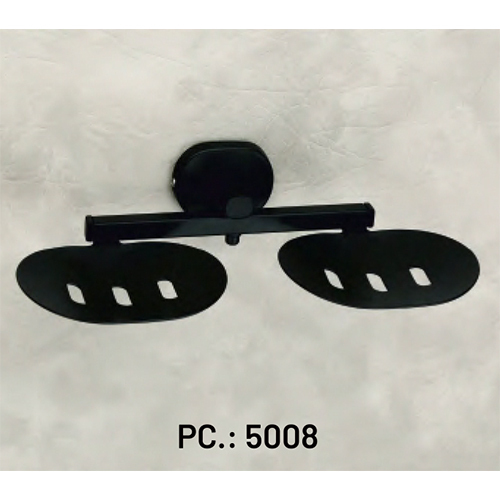 Pc-5008 Black Double Soap Dish - Feature: High Quality