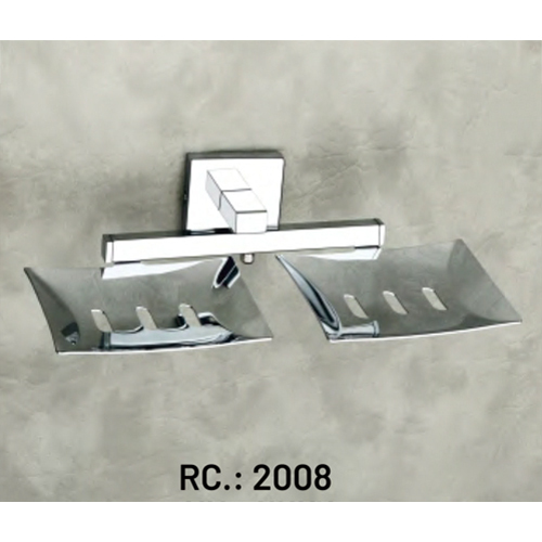 Rc-2008 Double Soap Dish - Color: Silver