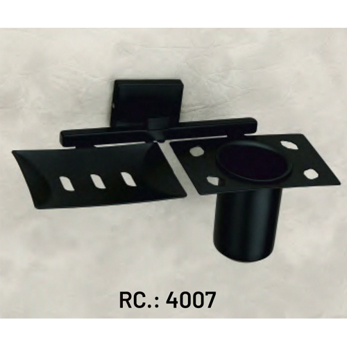 Rc-4007 Black Soap Dish With Tumbler Holder - Feature: High Quality