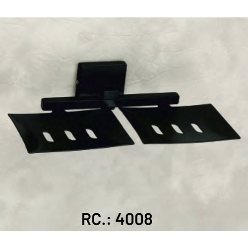 Rc-4008 Black Double Soap Dish - Feature: High Quality