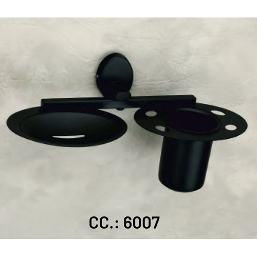 Cc-6007 Black Soap Dish With Tumbler Holder - Feature: High Quality