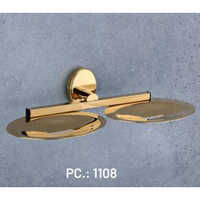 Pc-1108 Double Soap Dish - Color: Golden