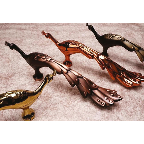 Mayur Diamond Animal Design Main Door Handle - Color: Multicolor