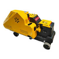 Gq40 Rebar Cutting Machine - Color: Orange