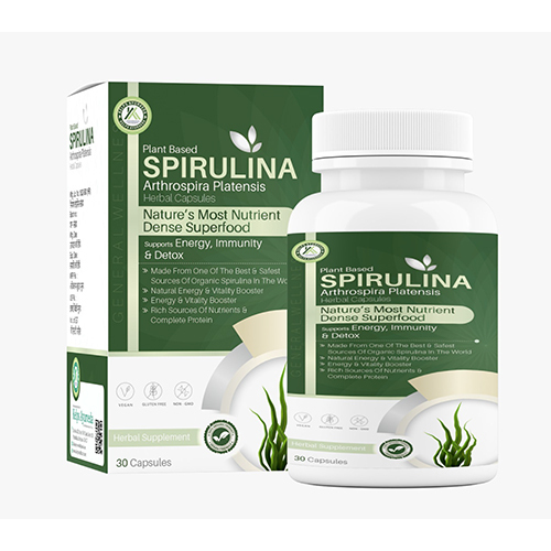 Spirulina Capsules - Grade: Medical