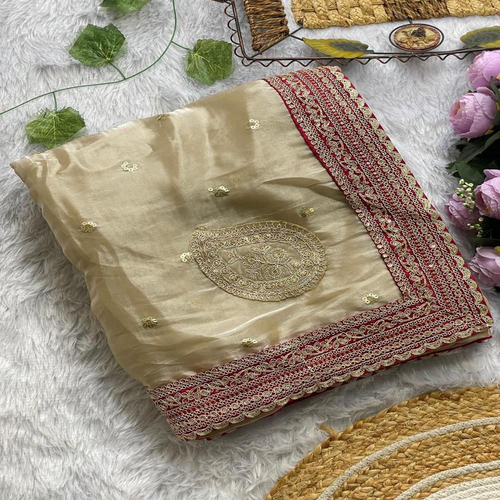 Classic Wedding Wear Saree With Beautiful Traditional Design 