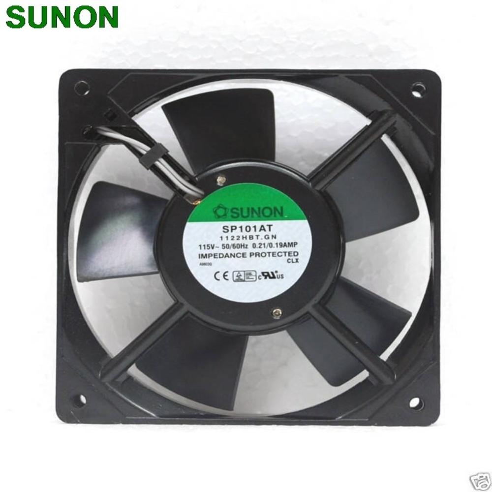 SUNON SP101AT 1122HBT.GN 115V AC 50/60HZ 0.21/0.19A 12025mm Ball Industrial Cooling Fan Axial Fan 