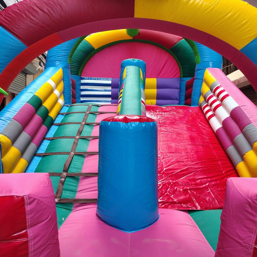 10x14 Micky Mouse Inflatable Bouncy Two Face Slides