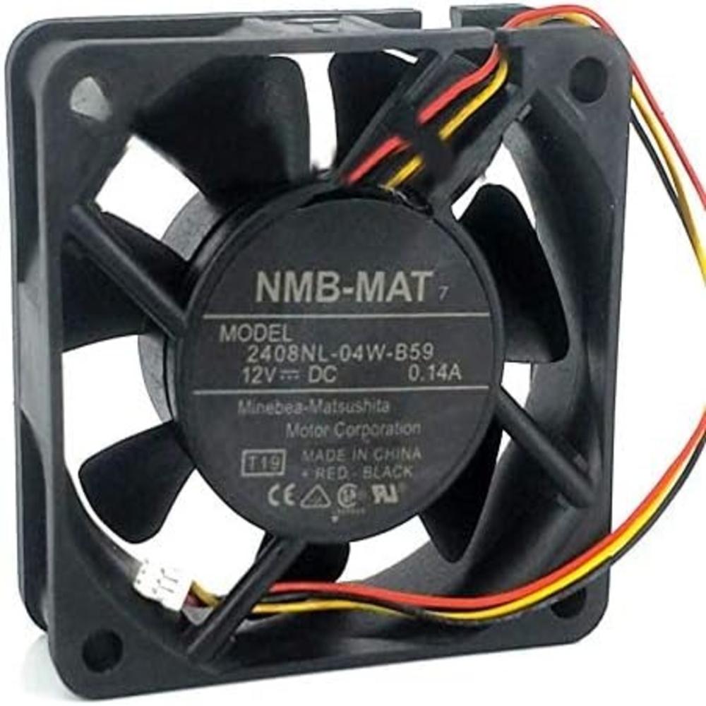 NMB 2408NL-04W-B59 Server Fan 12V DC 0.14A Projector 6020mm 3-Wire Industrial Axial Cooling Fan