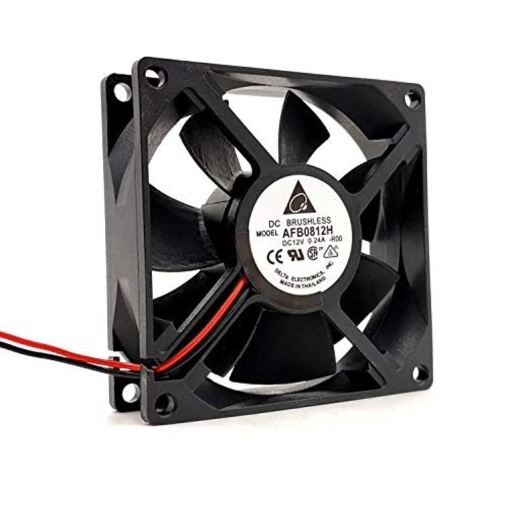 DELTA AFB0812H 12V DC 0.24A 8025mm 2-pin Ball Bearing Industrial Axial Chassis Power Cooling Fan