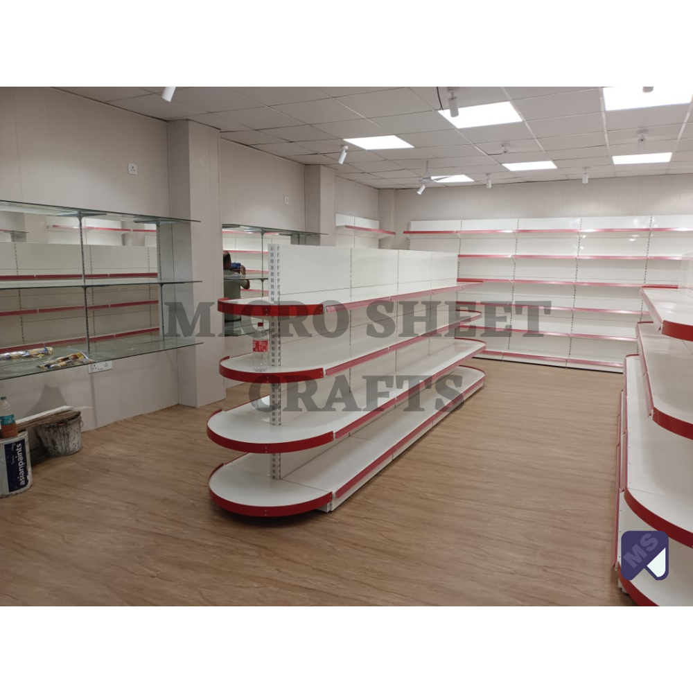 Supermarket Round End Cap Display Racks