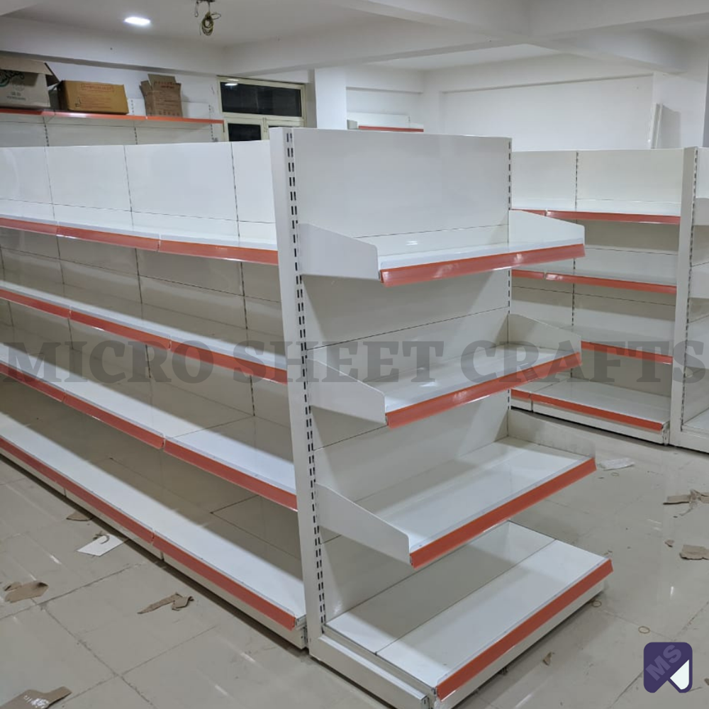 Double Side Display Racks - Color: White