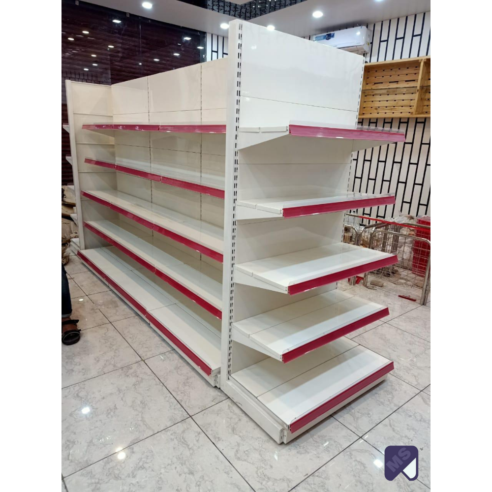 Double Side Display Racks - Color: White