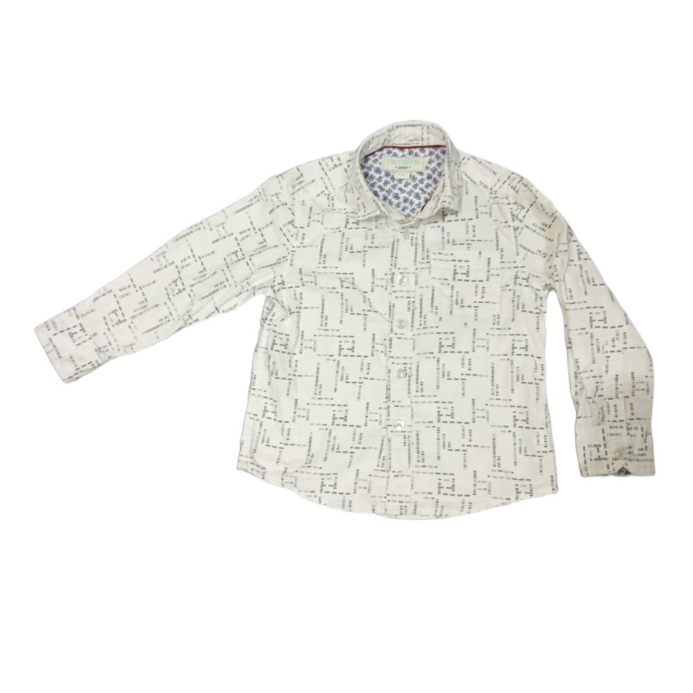 White Printed Shirt