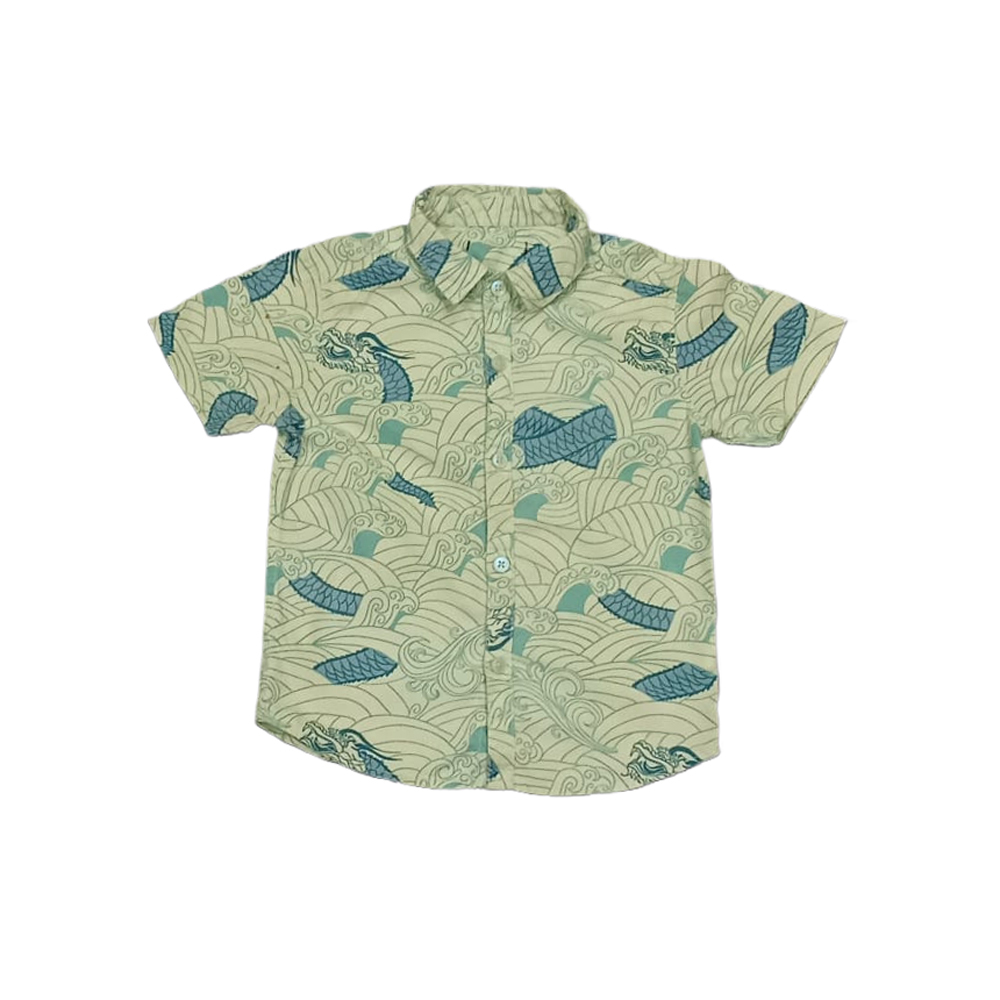 Kids Half Sleeve Printed Shirt
