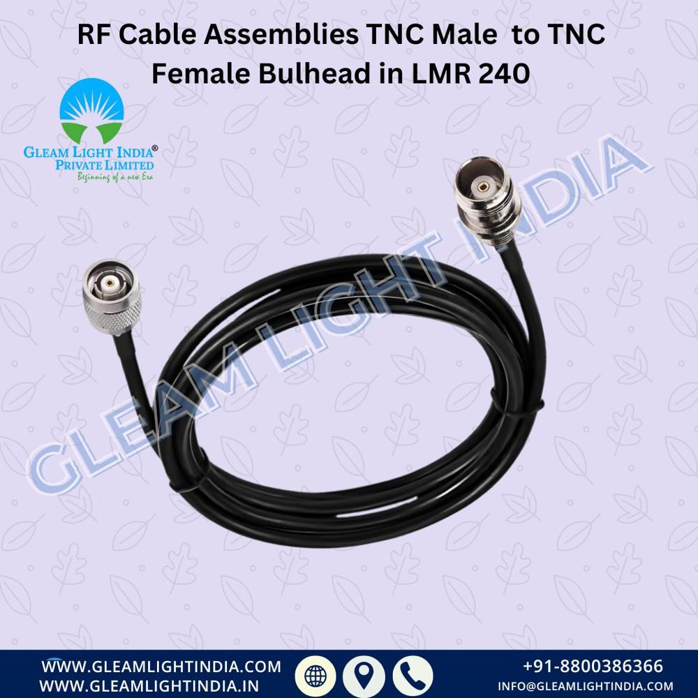 RF Cable Assemblies TNC Male to TNC Female Bulkhead in LMR 240