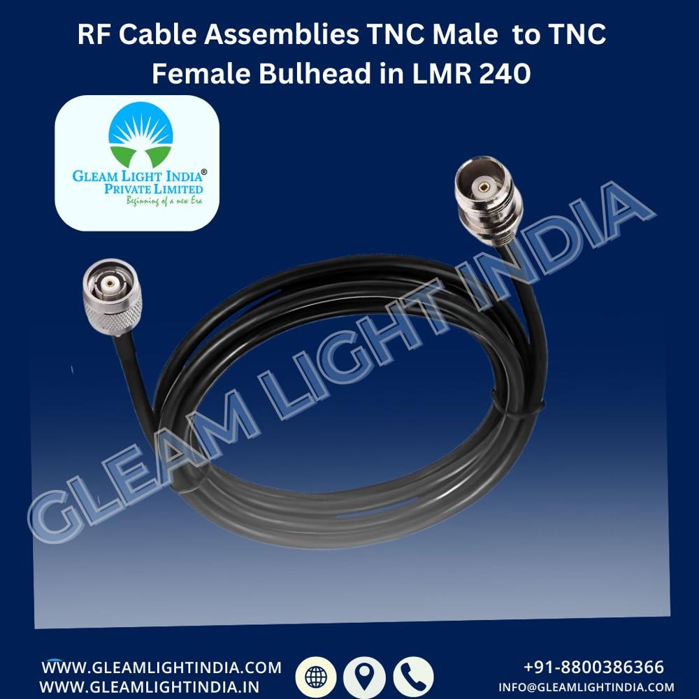RF Cable Assemblies TNC Male to TNC Female Bulkhead in LMR 240