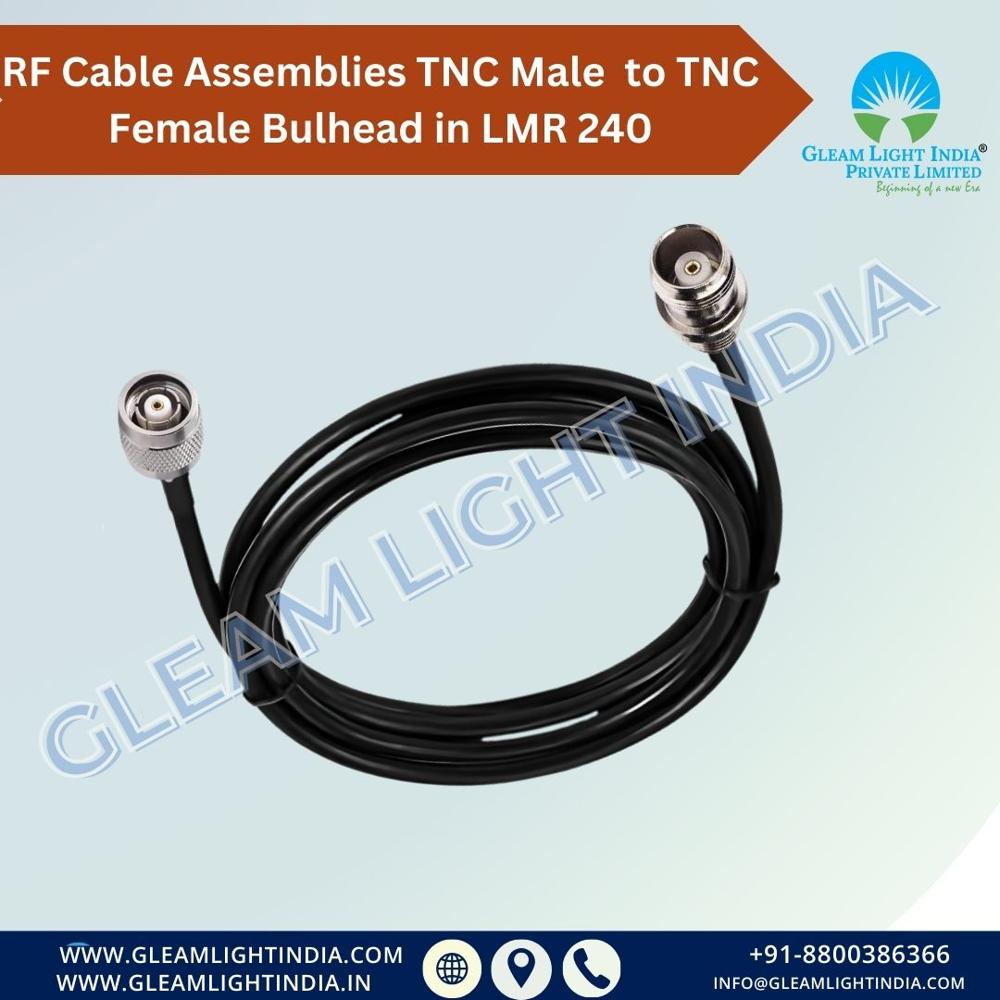 RF Cable Assemblies TNC Male to TNC Female Bulkhead in LMR 240