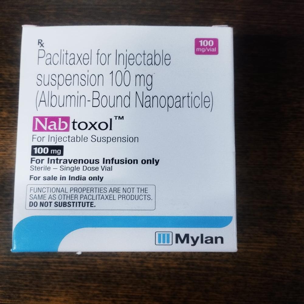 Nabtoxol 100mg (Paclitaxel for Inj Suspension 100mg)(Albumin -Bound Nanoparticle)