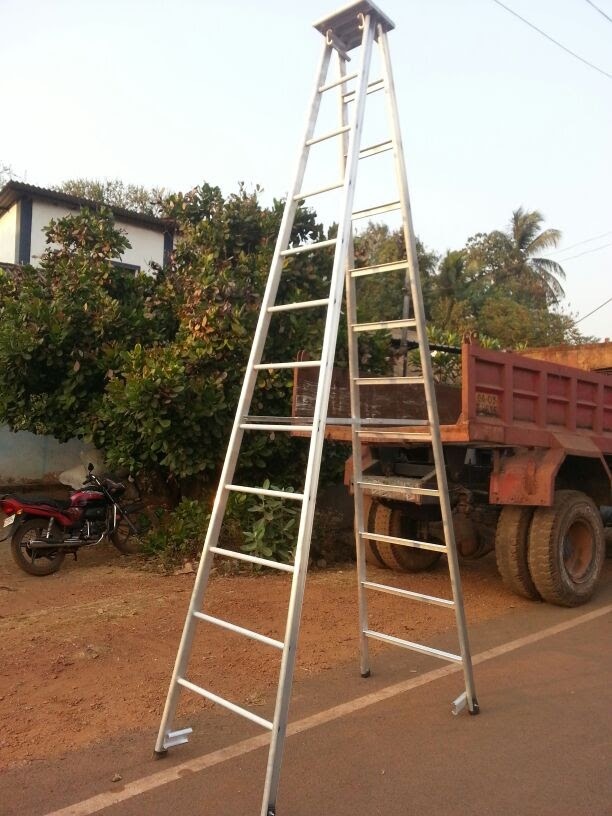 Aluminiun Folding Double Step Ladder - Feature: High Quality