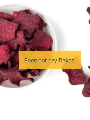 Dried Beetroot Flakes - Color: Pink