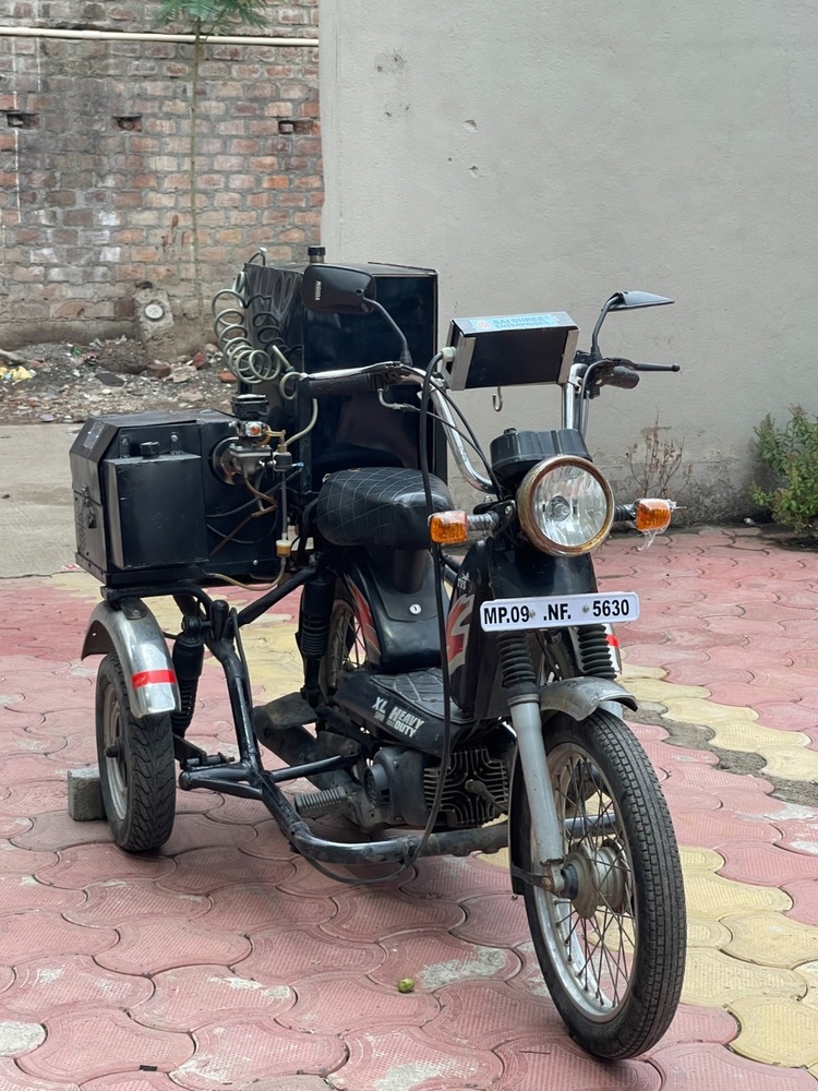 Fogging machine on scooter
