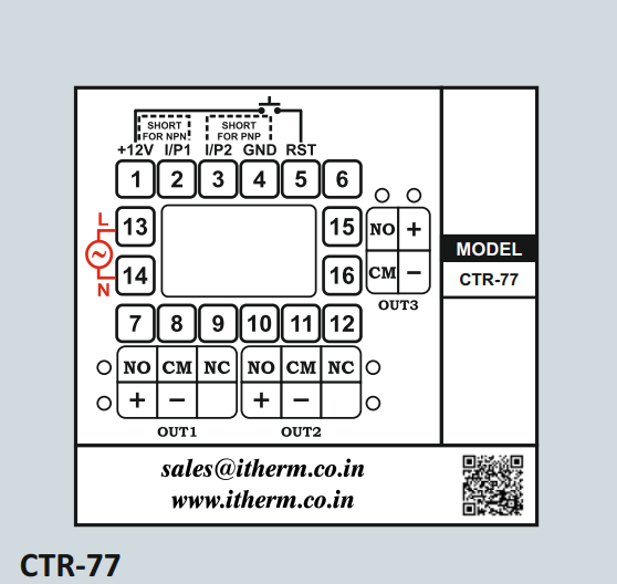 I Therm Make CTR-77 Counter - Timer - RPM