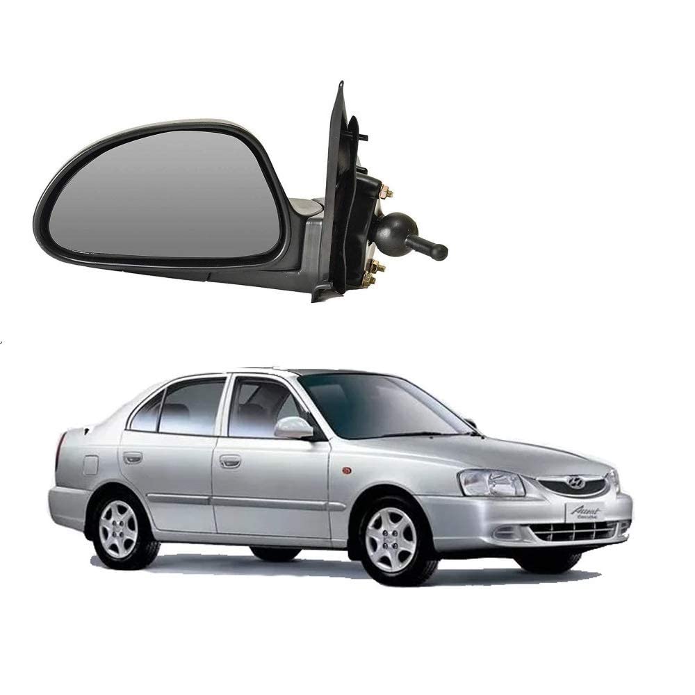 K D Side/Door Mirror for Hyundai Accent (Black) VX