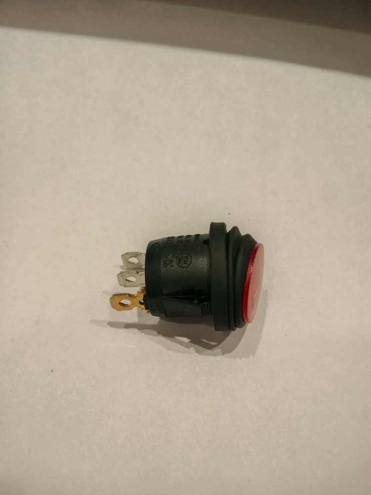 Rocker switch red light on off