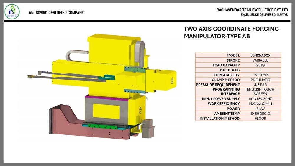 Two Axis Coordinate Forging Manipulator-d - Color: Yellow