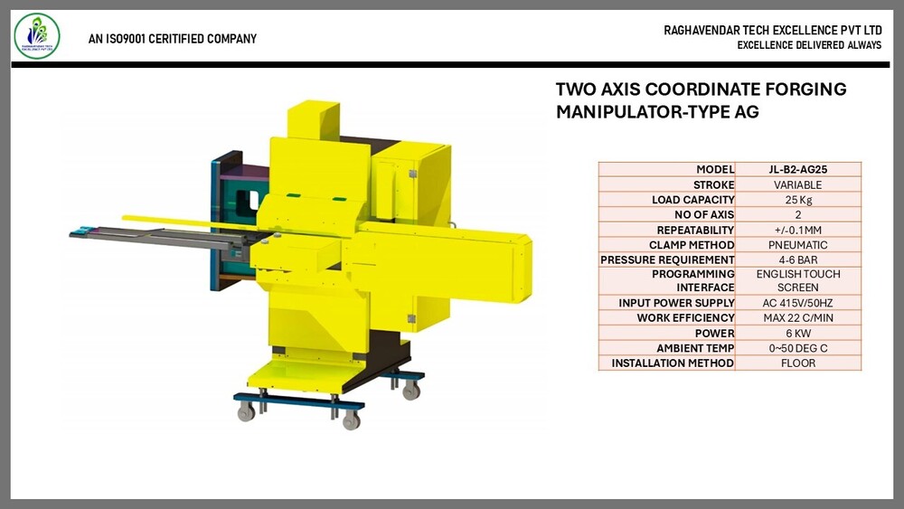 Two Axis Coordinate Forging Manipulator-d - Color: Yellow