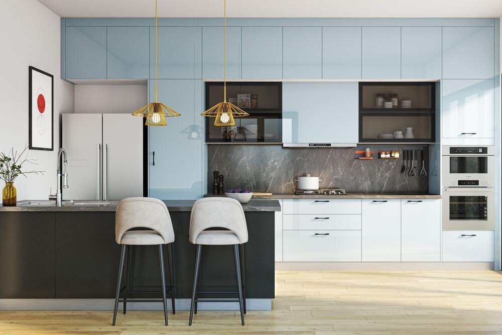 Designer Modular Kitchen Cabinets - Color: All Color Available