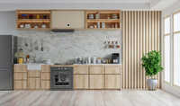 1536x909 High-gloss Upvc Kitchen Cabinet - Color: All Color Available