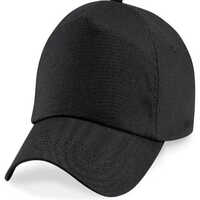 Printed Cotton Sublimation Blank Cap - Color: Black